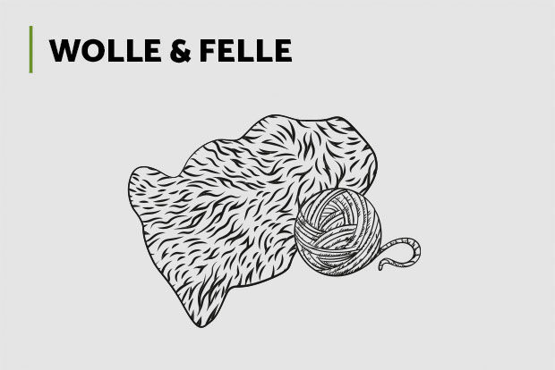 Wolle und Felle